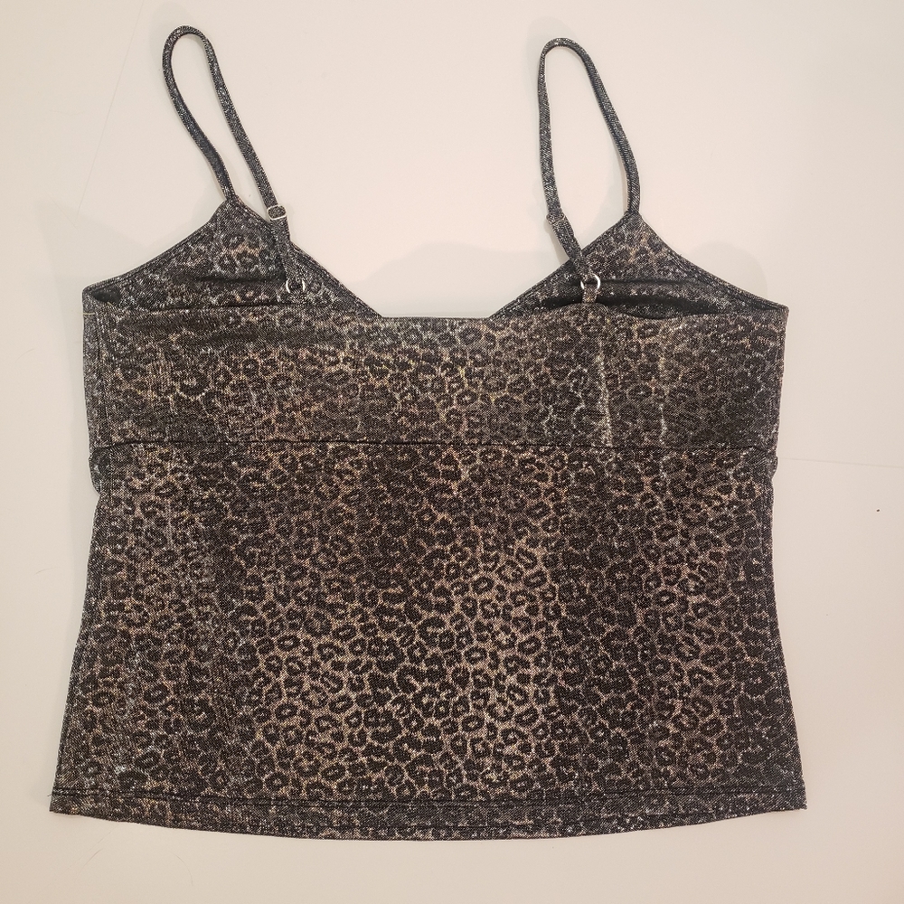 4/$25 🥂  Wild Fable Silver Animal Print Cami - Picture 4 of 4